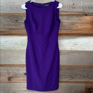 Lauren by Ralph Lauren - Purple Pencil Dress
